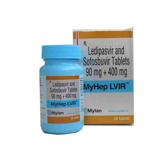 Sofosbuvir Ledipasvir Bulk Exporter Myhep LVIR Tablet 400mg, 90mg Third Party Manufacturing