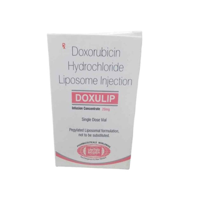 Doxorubicin Liposome Bulk Exporter Doxulip 20mg, Injection Third Contract Manufacturer