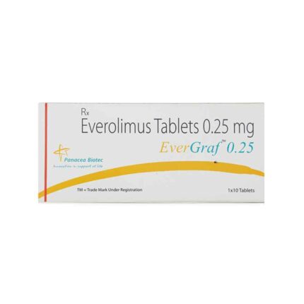 Everolimus bulk exporter Evergraf 0.25mg, Tablet Third Party Manufacturer india