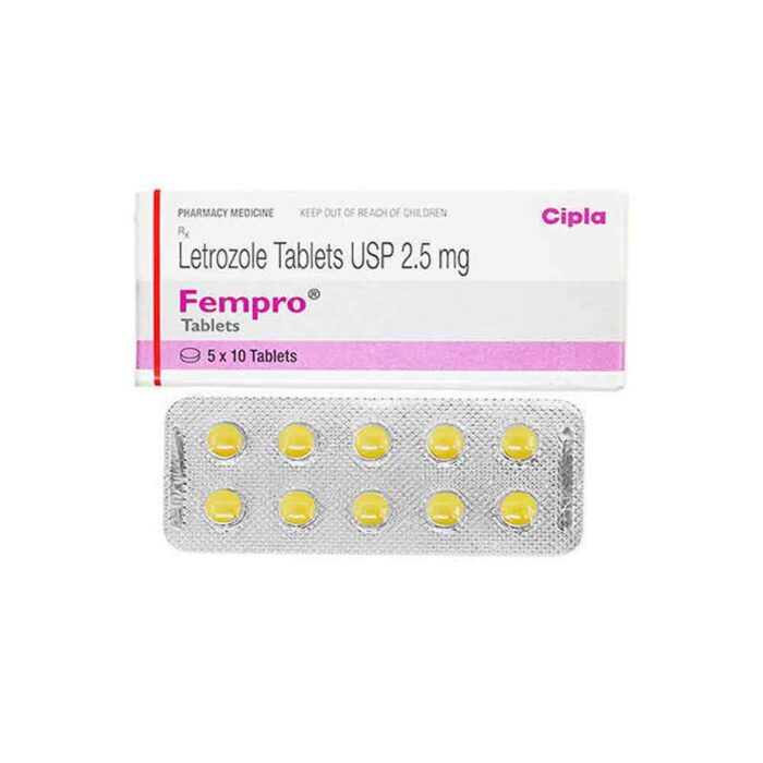 Letrozole bulk exporter Fempro 2.5mg Tablet Third party Manufacturer India