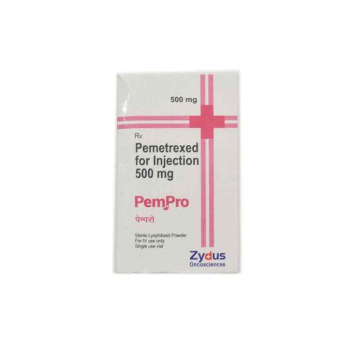 Pemetrexed bulk exporter Pempro 500mg, Injection Third contract manufacturer india