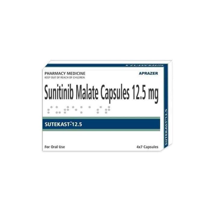 sunitinib malate bulk exporter sutekast 12.5mg Capsule third party manufacturer