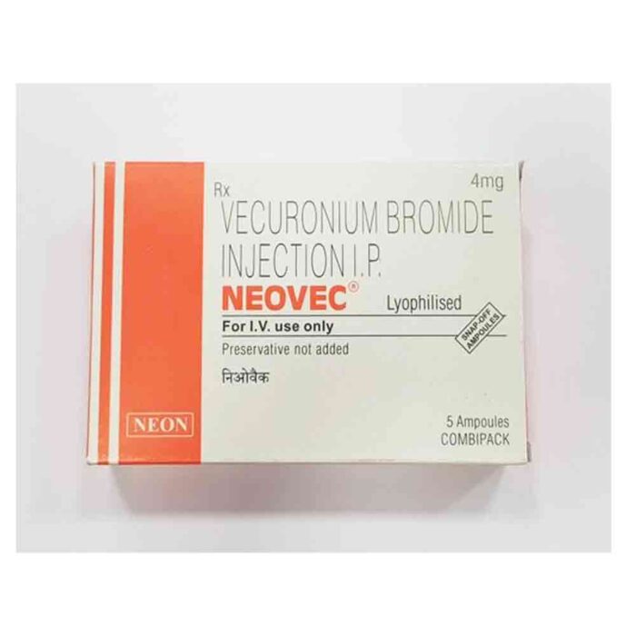 Vecuronium Bromide bulk exporter Neovec 4mg Injection Third Contract Manufacturer