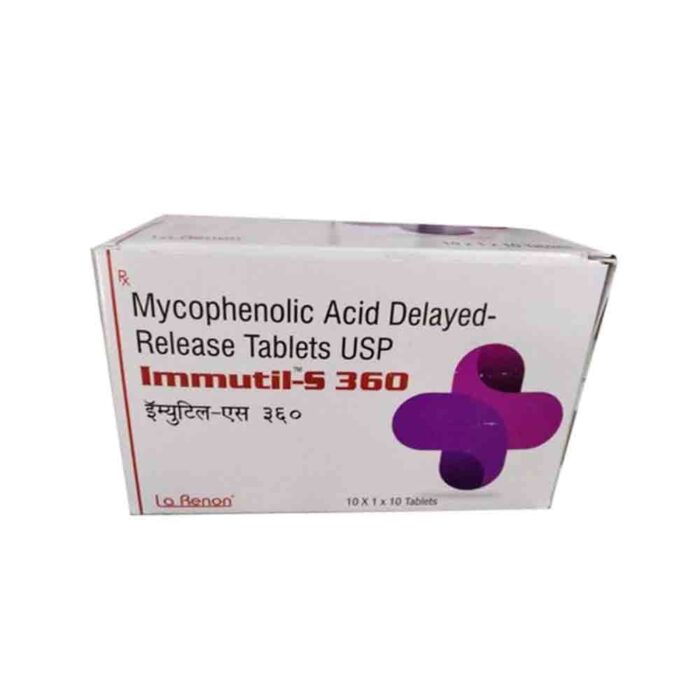 Mycophenolic Sodium Bulk Exporter Immutil-S 360mg Tablet Third Contract Manufacturer