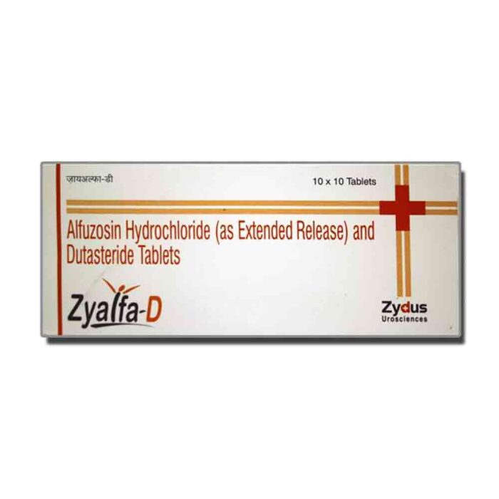 Alfuzosin Dutasteride bulk exporter Zyalfa-D 10mg/0.5mg Tablet third contract manufacturer