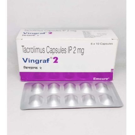 Tacrolimus bulk exporter Vingraf 2mg Capsule Cold chain supplies india